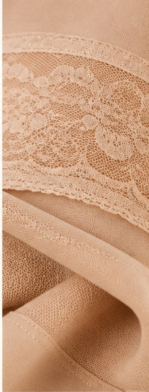 Lumière Body Shaper — fabric and lace detail